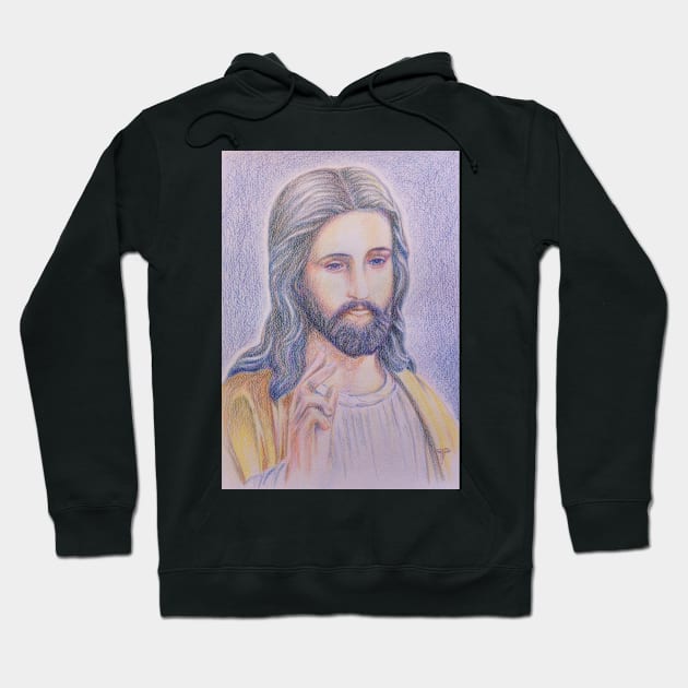 Jesus Christ Hoodie by terezadelpilar